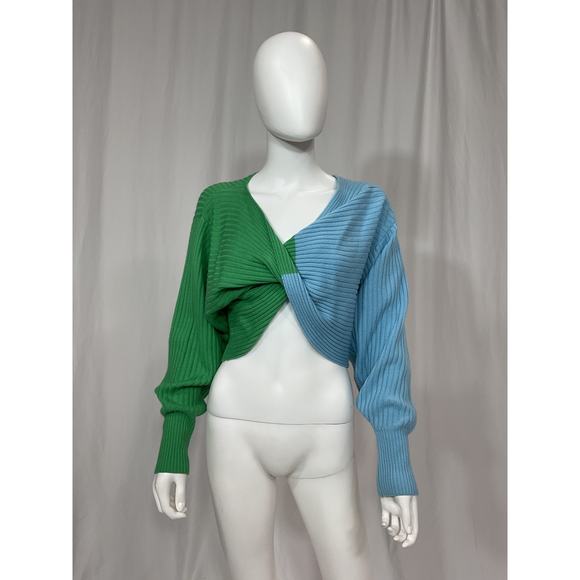 Amur 'Cruz' Green Twist Sweater Size XS - Picture 2 of 5